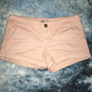American Eagle Pink Twill Shorts